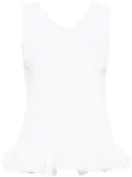 JNBY peplum-hem tank top - White