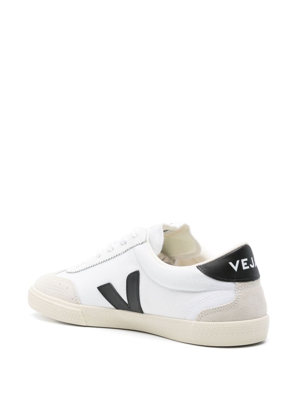 Shop Veja V-10 Panelled Sneakers In Neutrals
