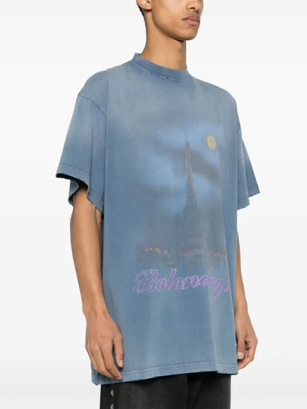 Balenciaga Paris Moon Tシャツ - Farfetch