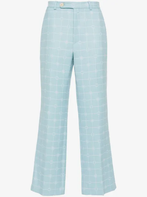 Casablanca pantalones rectos con logo estampado