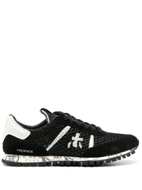 Premiata Seand Mesh Sneakers | Black | FARFETCH
