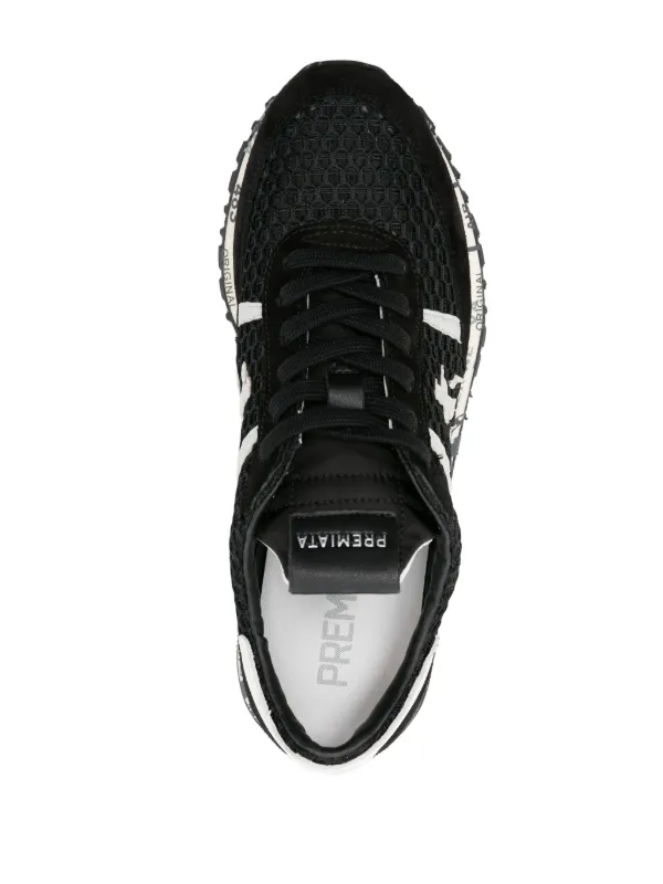Premiata Seand Mesh Sneakers | Black | FARFETCH