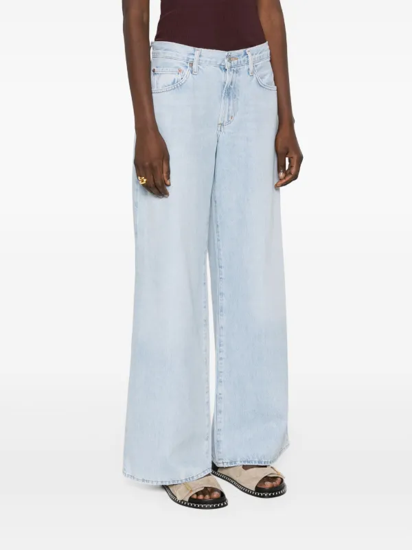 AGOLDE Clara wide-leg Jeans | Blue | FARFETCH