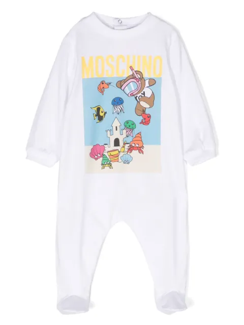 Moschino Kids pijama con estampado gráfico
