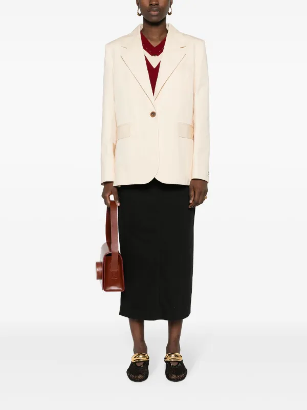 Maison Kitsuné Tailored Cotton Blazer | Neutrals | FARFETCH