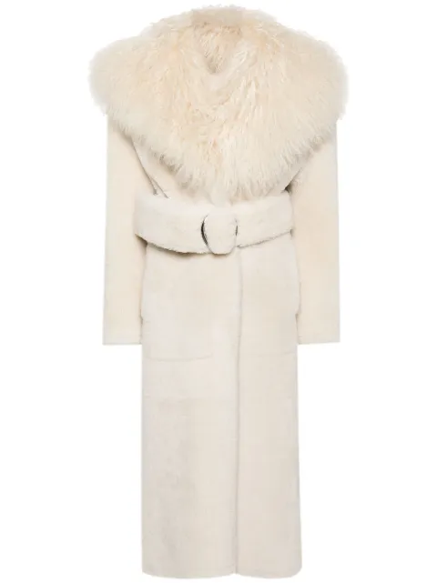 Jacquemus shearling fur maxi coat
