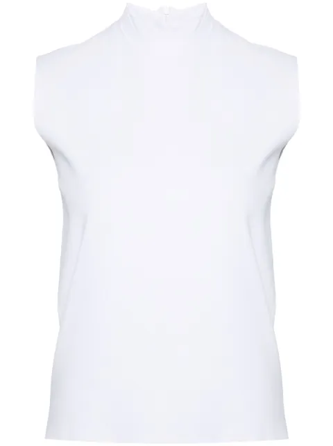 Plan C fine-knit mock-neck top
