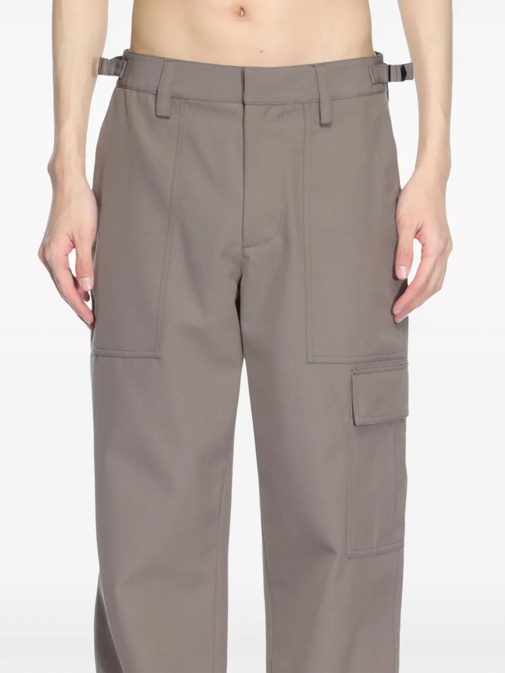 Helmut Lang Straight cargo broek Grijs