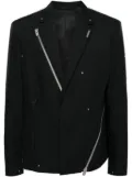 HELIOT EMIL wool-kid mohair blend tailored jacket - Black