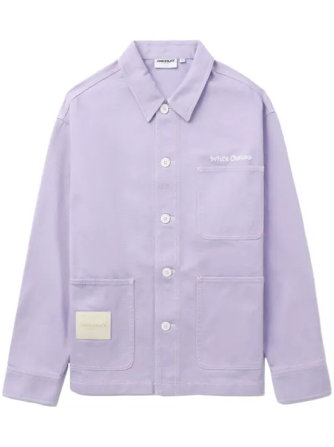 CHOCOOLATE logo-print denim jacket