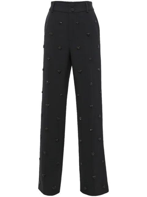 Huishan Zhang crystal-embellished tailored trousers