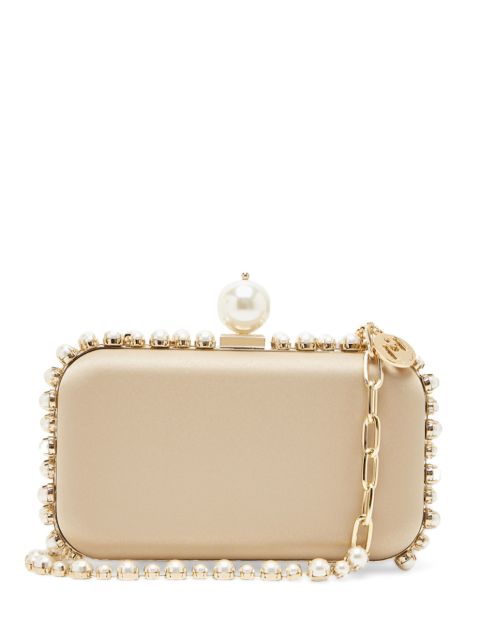 Rosantica Urania Perla satin clutch bag