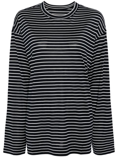 JNBY stripe-print long-sleeve T-shirt Women