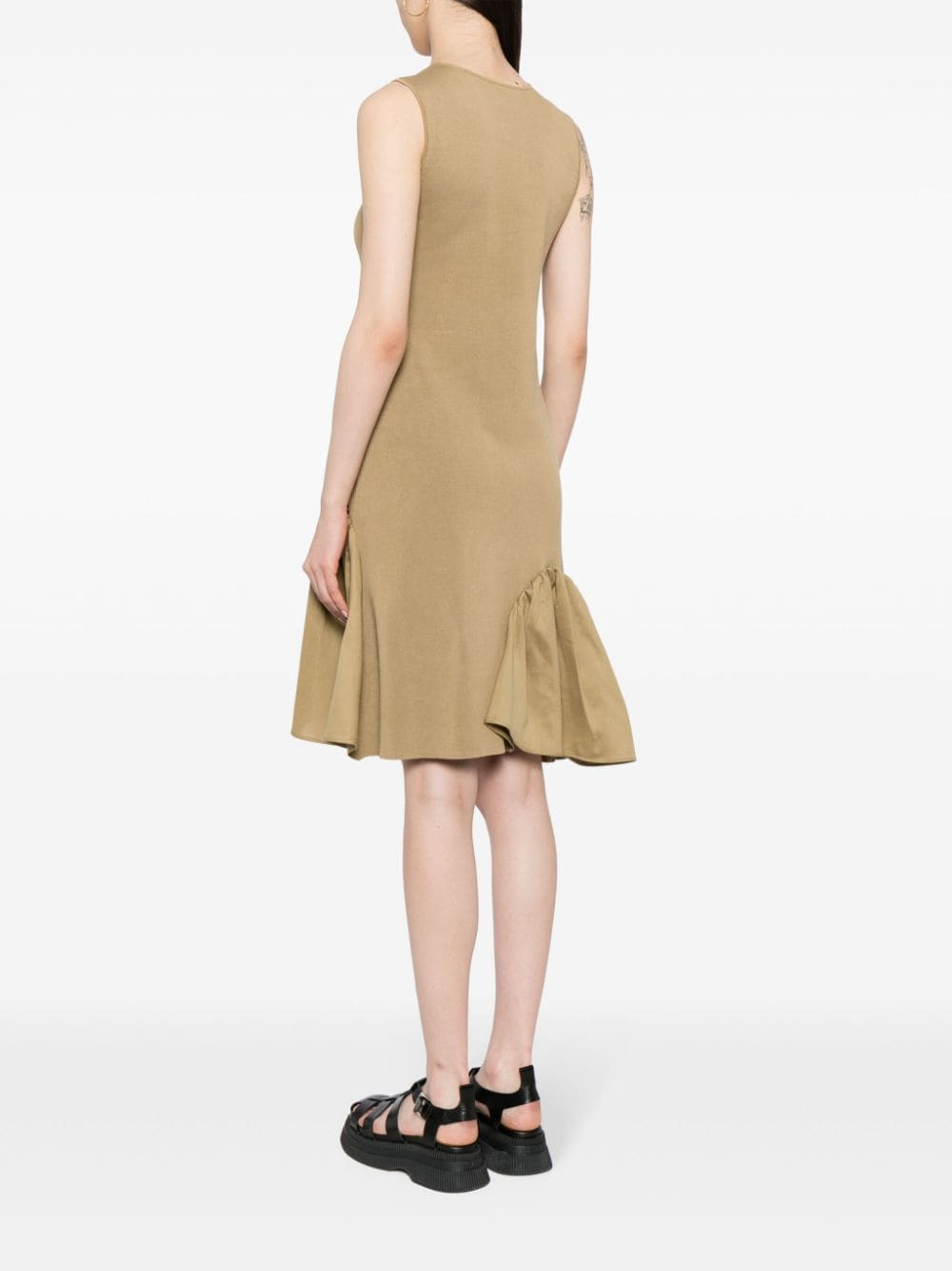 JNBY Midi-jurk met asymmetrische afwerking Bruin