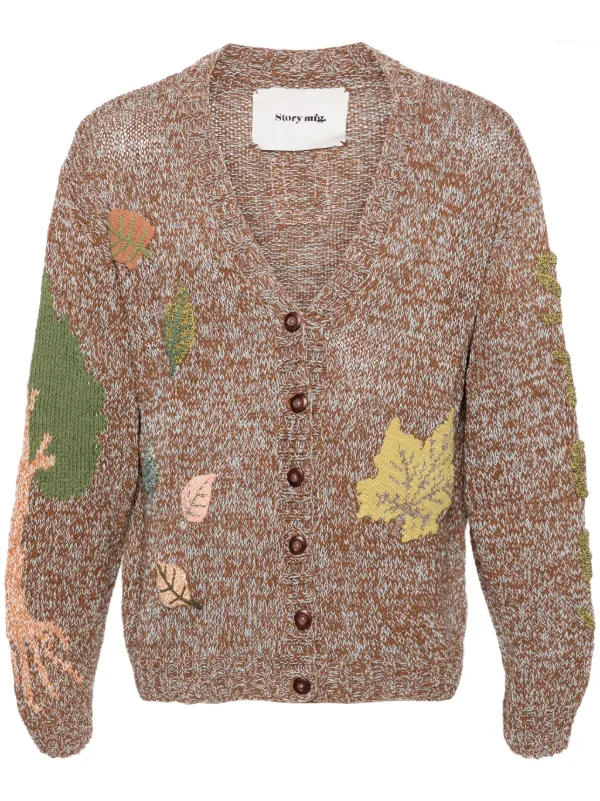 初売りセール STORY mfg. Twinsun Organic Cotton Cardigan | Brown | FARFETCH トップス