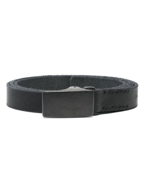 Yohji Yamamoto Thicnume leather belt 