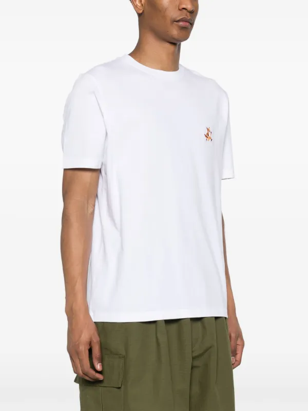 Maison Kitsuné Speedy Fox Cotton T-shirt | White | FARFETCH