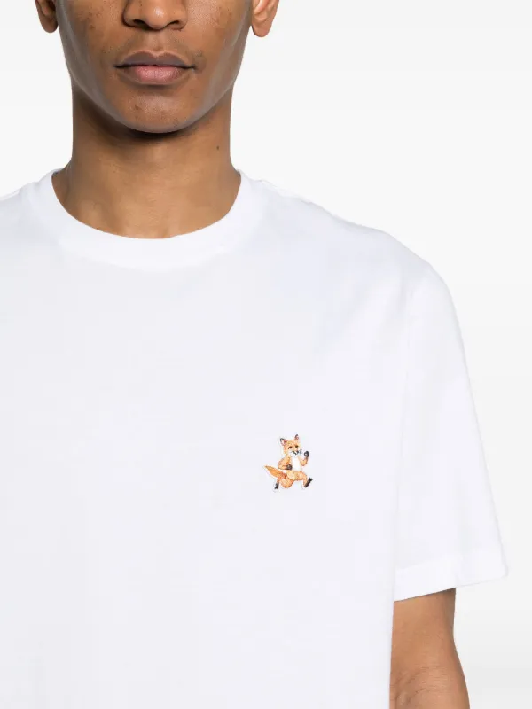 Maison Kitsuné Speedy Fox Cotton T-shirt | White | FARFETCH