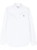 Maison Kitsuné Fox Head-embroidered shirt - White