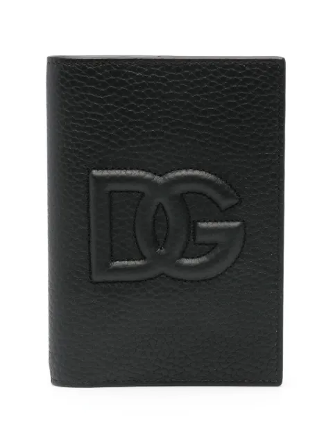 Dolce & Gabbana embossed-logo leather wallet