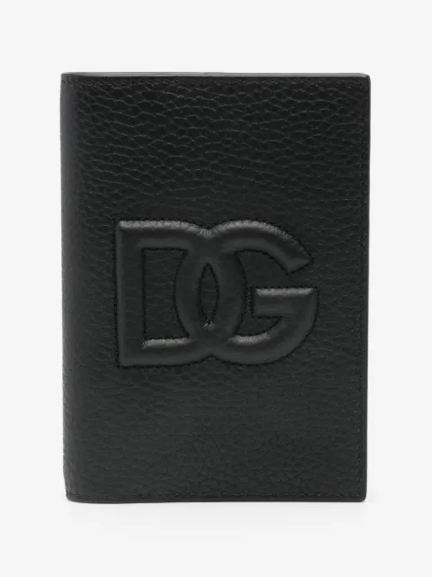 Dolce & Gabbana embossed-logo leather wallet