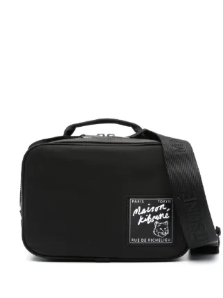 ☆関税込み☆【Maison Kitsune】The Traveller belt bag Maison Kitsune Traveller Waist Bag Black | Mainline Menswear