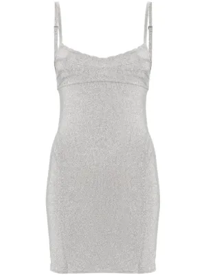 16 Arlington Sior Sequined Minidress - Neutrals