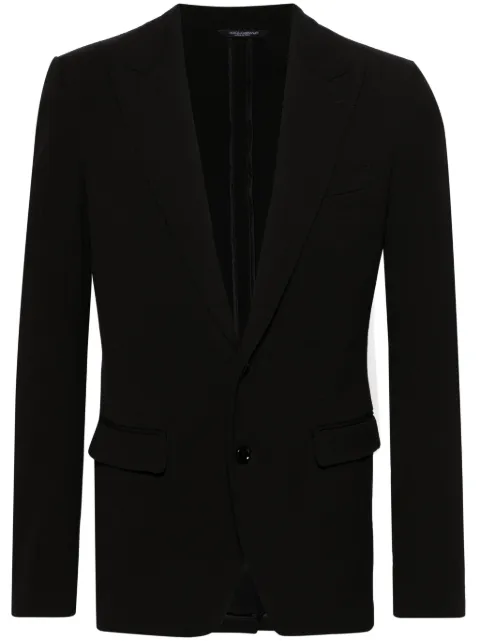 Dolce & Gabbana single-breasted textured blazer