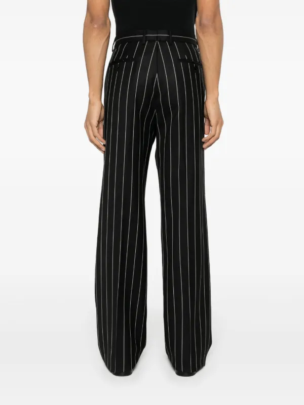 Dolce & Gabbana ストライプパンツ46 新品 Dolce & Gabbana ストライプ パンツ | ブラック | FARFETCH JP