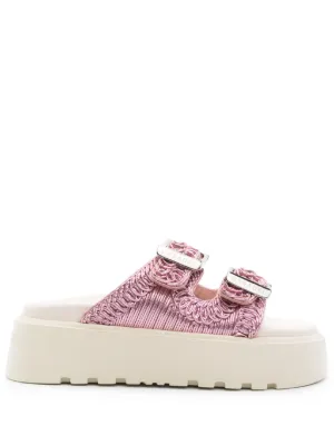 Casadei Flip Flops Birky Ale Con Tacón De 40mm | Marrón | FARFETCH CL