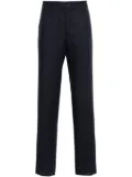 ETRO pressed-crease linen trousers - Blue