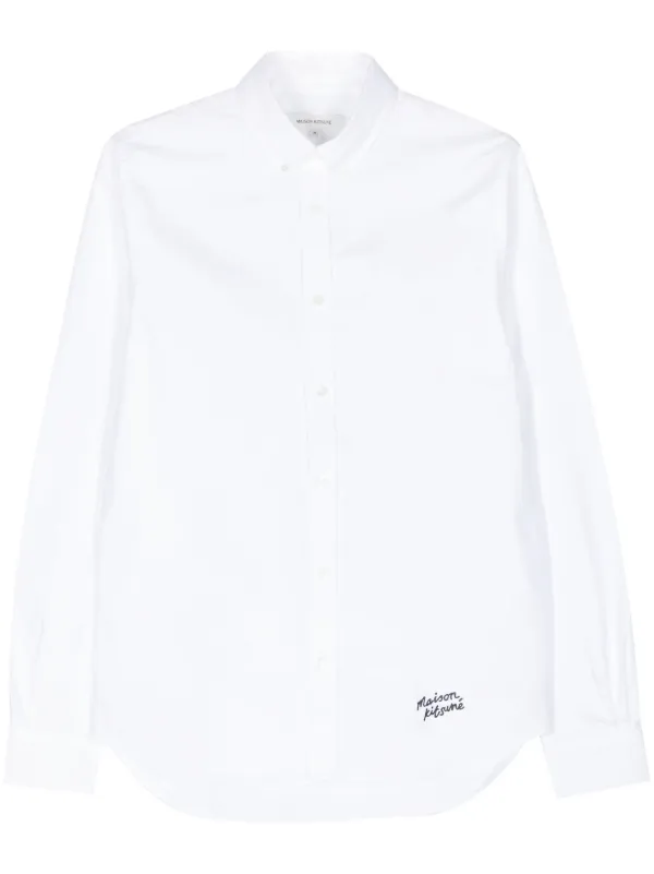 Maison Kitsuné ロゴ シャツ | ホワイト | FARFETCH JP