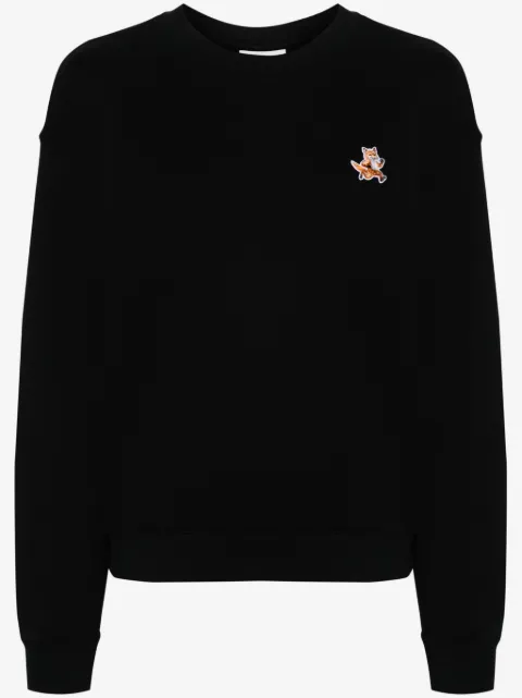 Maison Kitsuné sudadera con aplique Fox