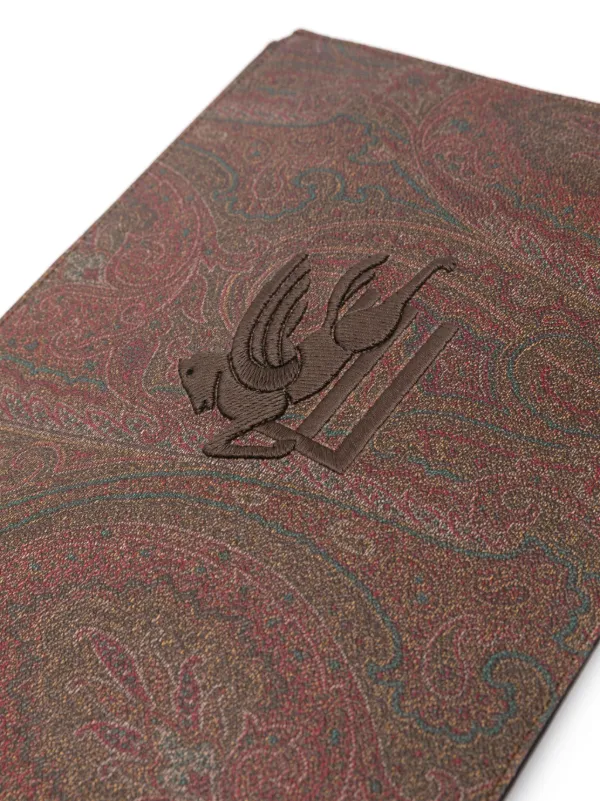 ETRO paisley-jacquard Clutch Bag | Brown | FARFETCH TR