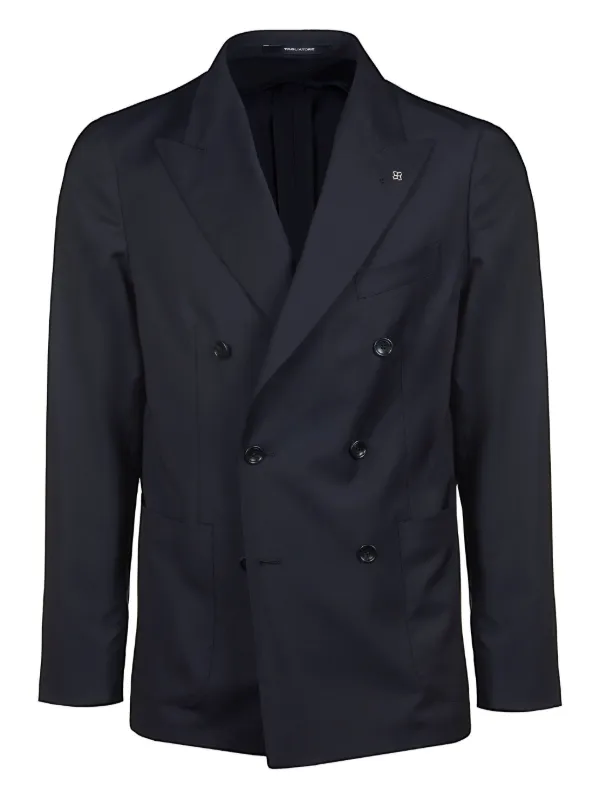 <極美品>TAGLIATORE 新ロゴ ウール ダブル ジャケット 48 極美品>TAGLIATORE 新ロゴ ウール ダブル ジャケット 48