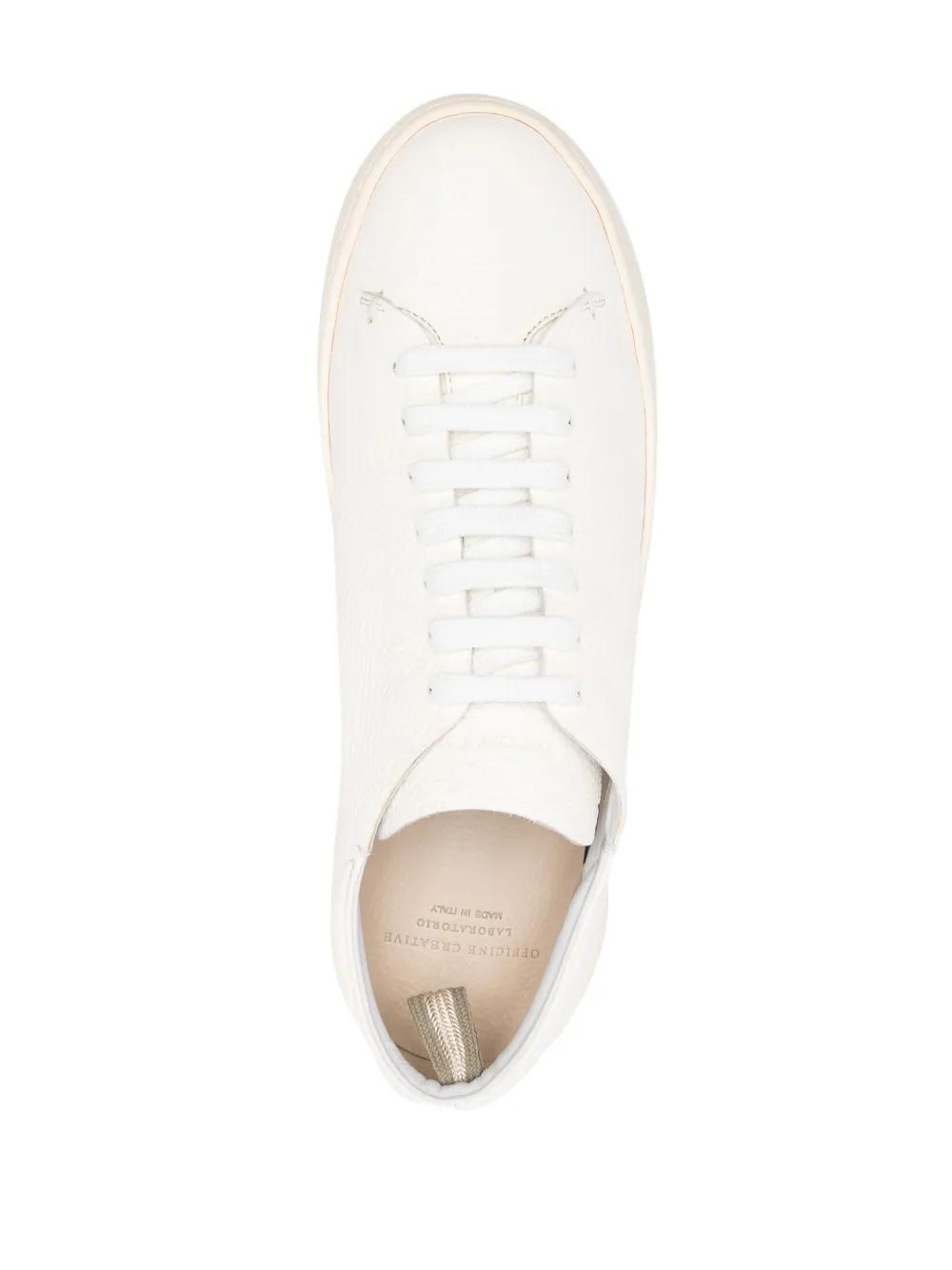 Shop Officine Creative Lace-up Leather Sneakers In White