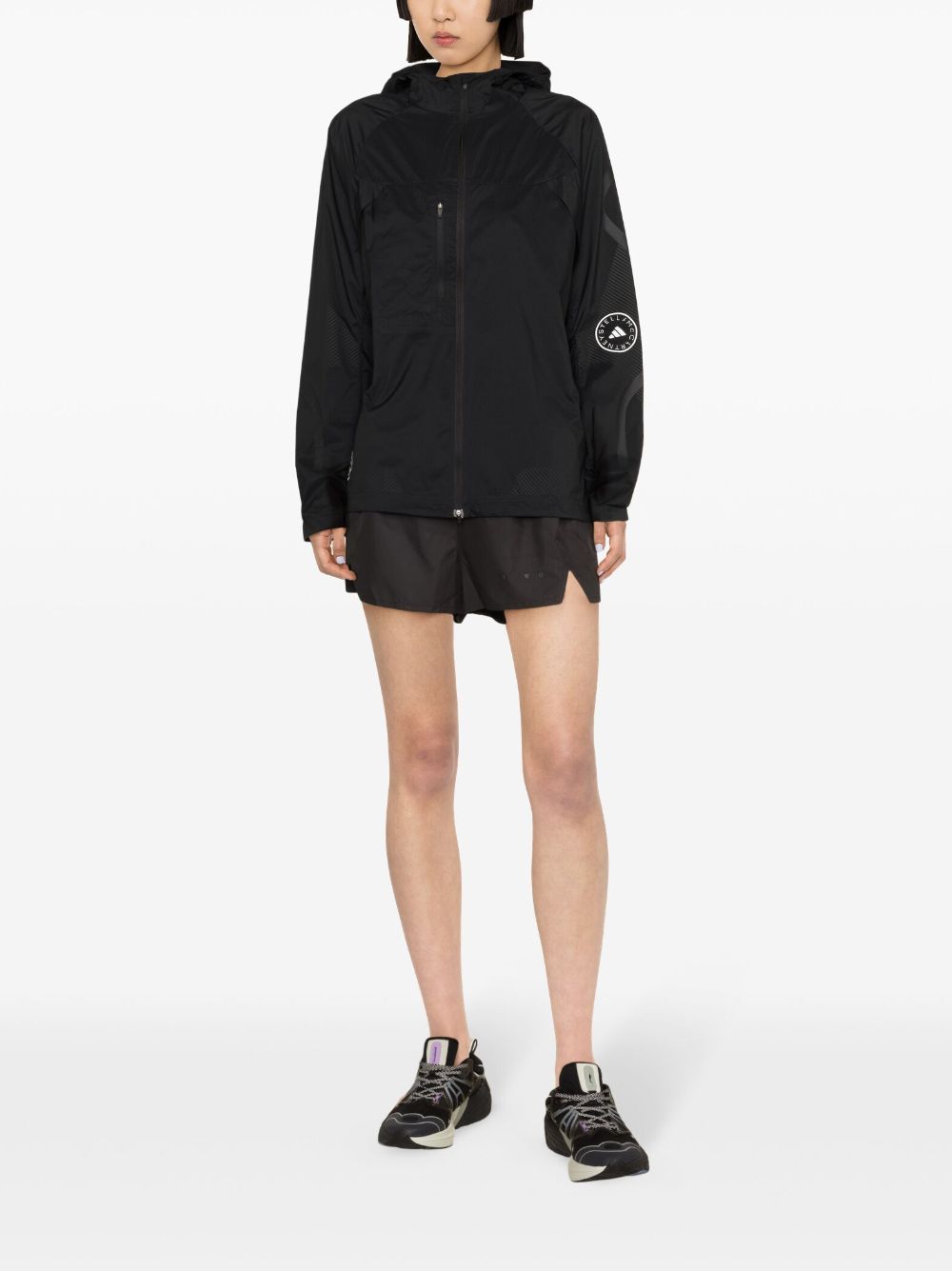 Shop Adidas By Stella Mccartney Tpa Lightweight Jacket In Black