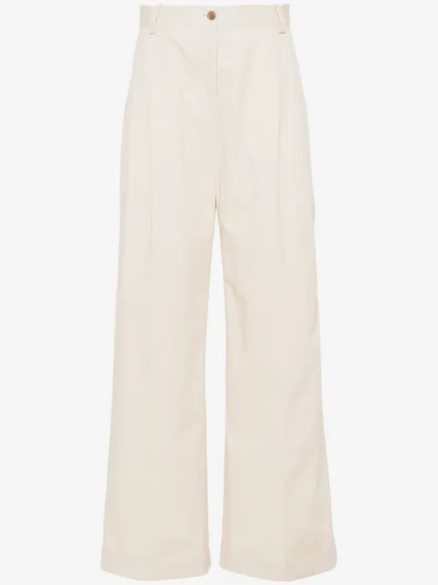 Maison Kitsuné Calça reta com logo bordado