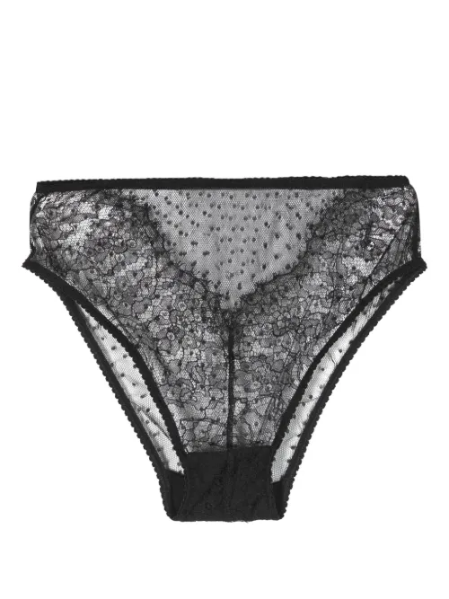Culotte transparente en point d'esprit - Dolce & Gabbana - Modalova