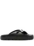 Alexander Wang Dome logo-buckle sandals - Black