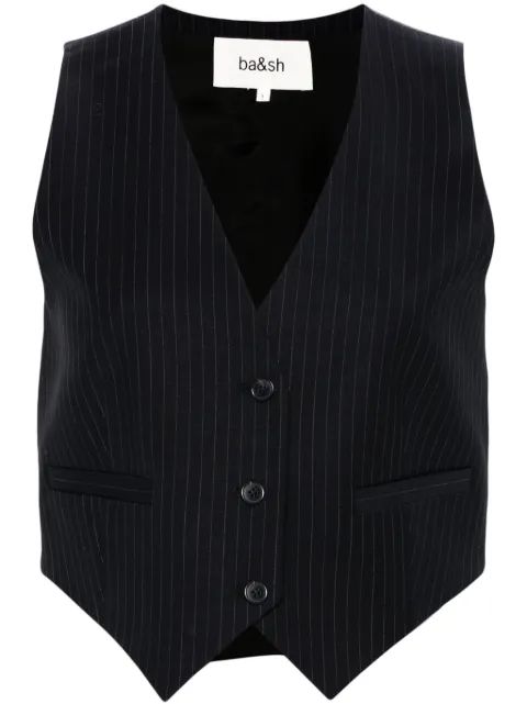 Ba&Sh Passy pinstripe gilet 