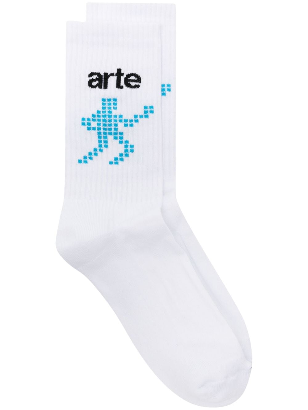 ARTE Runner intarsia sokken Wit
