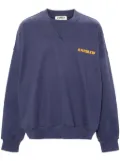 A Paper Kid logo-print cotton sweatshirt - Blue