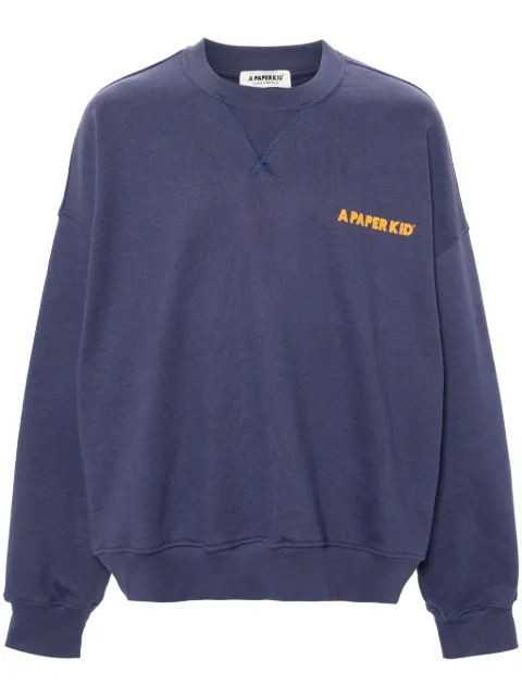 A Paper Kid sudadera con logo estampado