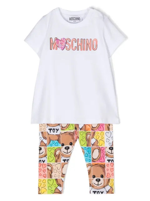 Moschino Kids Teddy Bear-print trousers set