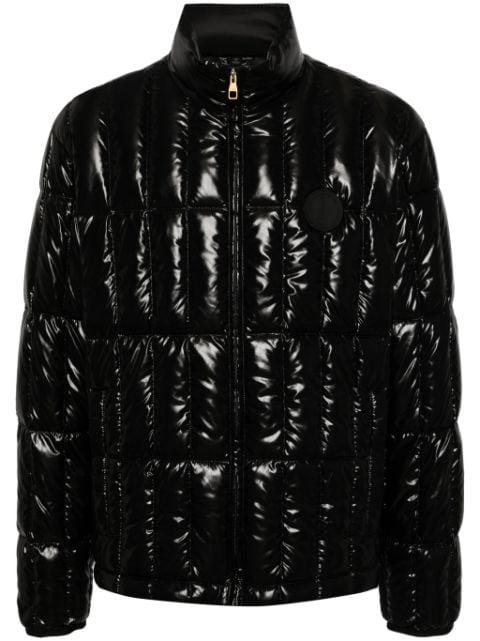 Dunhill logo-appliqué quilted jacket