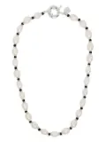 Pearl Octopuss. Y pearl necklace - White