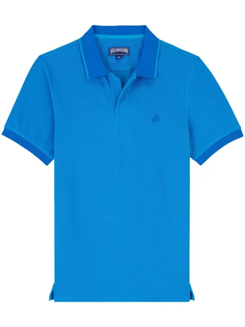 Vilebrequin logo-embroidered organic cotton polo shirt