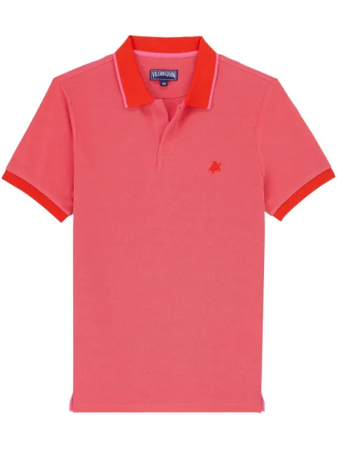 Vilebrequin Besticktes Poloshirt aus Bio-Baumwolle