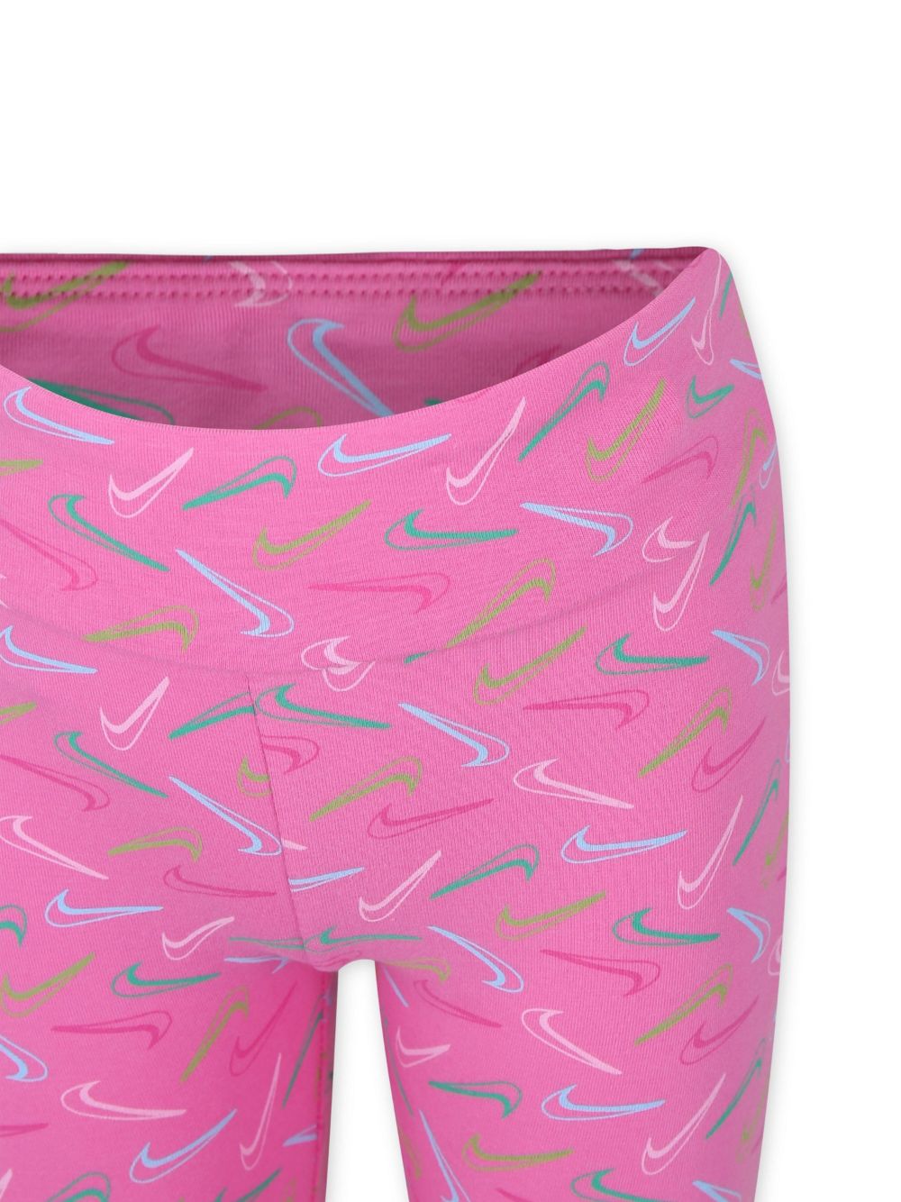 Shop Nike Swoosh-logo Jersey Leggings In Pink